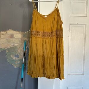 Mustard Yellow Sleeveless Dress